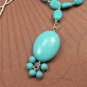 Beautiful Sterling Silver and genuine Turquoise 16 inch Necklace