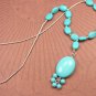 Beautiful Sterling Silver and genuine Turquoise 16 inch Necklace