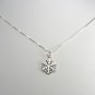 Cute Sterling Silver Snowflake Christmas Necklace