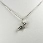 Cute Sterling Silver Dachshund or Dachshound Weiner Dog Charm and chain necklace