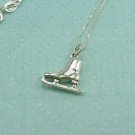 Sterling Silver Ice Skate Necklace