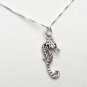 Sterling Silver Seahorse charm and 18" chain