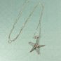 Sterling Silver Starfish charm and 18" chain