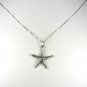 Sterling Silver Starfish charm and 18" chain