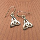 Sterling Silver Celtic Trinity Knot Dangle Earrings