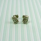 Cute Sterling Silver Owl Post Earrings