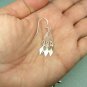Sterling Silver Triangle shaped Earrings with dangles