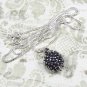 Adorable Sterling Silver Hedgehog Pendant and Necklace