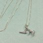 Sterling silver microscope Charm and Necklace