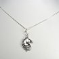 Exquisite sterling silver Unicorn charm and Necklace