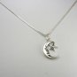 Sterling Silver Moon and Star Necklace