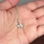 Sterling Silver Teapot charm with flower design and chain Necklace