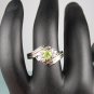 Sterling silver ring with a genuine Peridot Stone in size 7