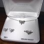 Sterling silver genuine Peridot Set with ring in size 7