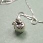 Sterling Silver Apple Charm Pendant and Chain