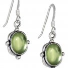 Pretty Sterling Silver and Genuine Peridot Stone Earrings