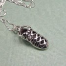 Sterling Silver Irish Soft Shoe Charm Pendant and Chain