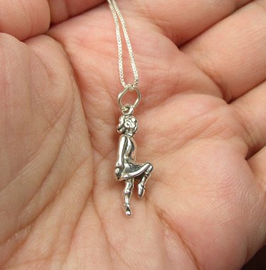 Sterling Silver 3-D Irish Dancer charm