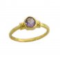18K Gold Vermeil Genuine Amethyst Ring size 7