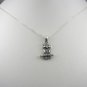 Sterling Silver Owl on branch pendant and chain Necklace