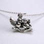 Cute Sterling Silver Love Birds Necklace