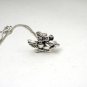 Cute Sterling Silver Love Birds Necklace