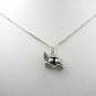 Cute Sterling Silver Love Birds Necklace