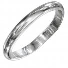 Classic and affordable Sterling Silver Wedding Band Size 4