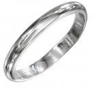 Classic and affordable Sterling Silver Wedding Band Size 8