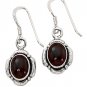 Sterling Silver Garnet gemstone Dangle Earrings