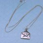 Love Letter Sterling Silver Charm and chain necklace