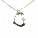 Floating Sterling Silver Heart Charm