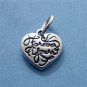 Sterling Silver "Forever Yours" Small Heart Charm