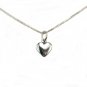 Cute Sterling Silver Small Puffed Heart Charm