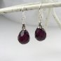 Sterling Silver Amethyst Briolette Dangle Earrings