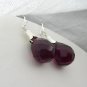 Sterling Silver Amethyst Briolette Dangle Earrings