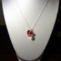 Sterling Silver Golden Gate bridge and Swarovski heart Left in San Francisco chain necklace