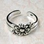 Cute Sterling Silver Toe Ring featuring a Daisy