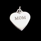 Charm Heart shape says MOM
