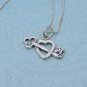 Sterling Silver Heart and Key Charm