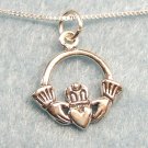 Sterling Silver Irish Claddagh Charm