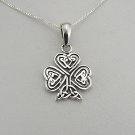 Sterling Silver Celtic Shamrock Charm