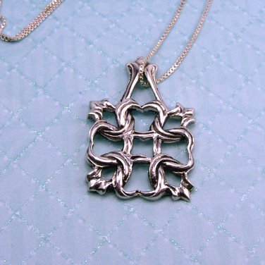 Sterling Silver Intricate Knot Celtic Pendant
