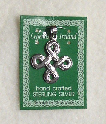 Beautiful Sterling Silver Irish Celtic Endless Knot Pendant