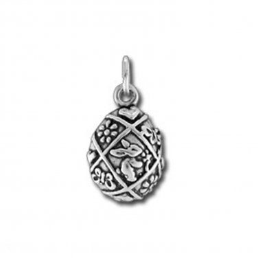 Sterling Silver Easter Egg Charm
