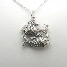 Sterling Silver Pisces Fish Zodiac Charm