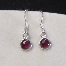 Sterling Silver Amethyst Cabochon gemstone Earrings
