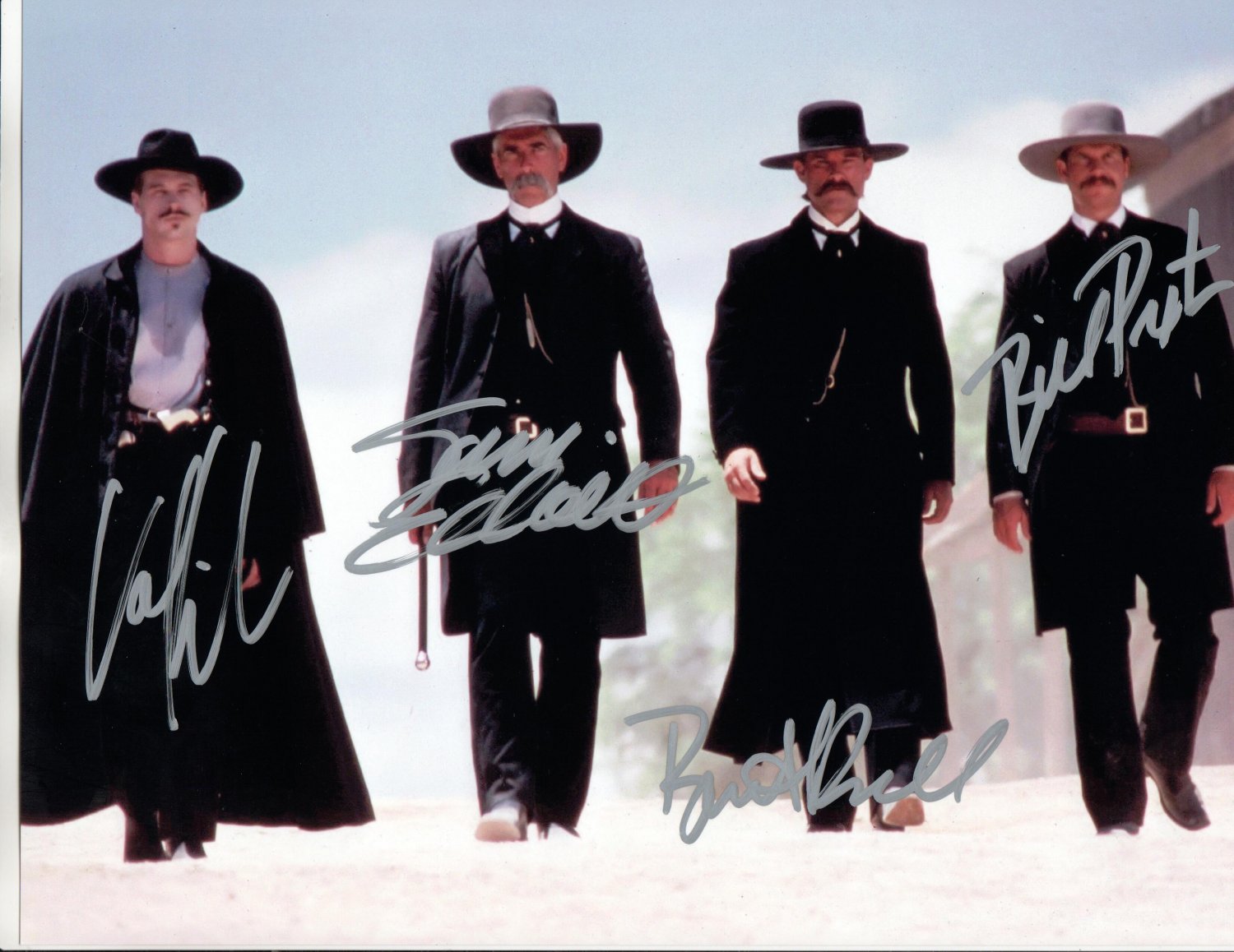 TOMBSTONE THE MOVIE (1993) -=4=- MAIN CAST - ALL HAND SIGNED
