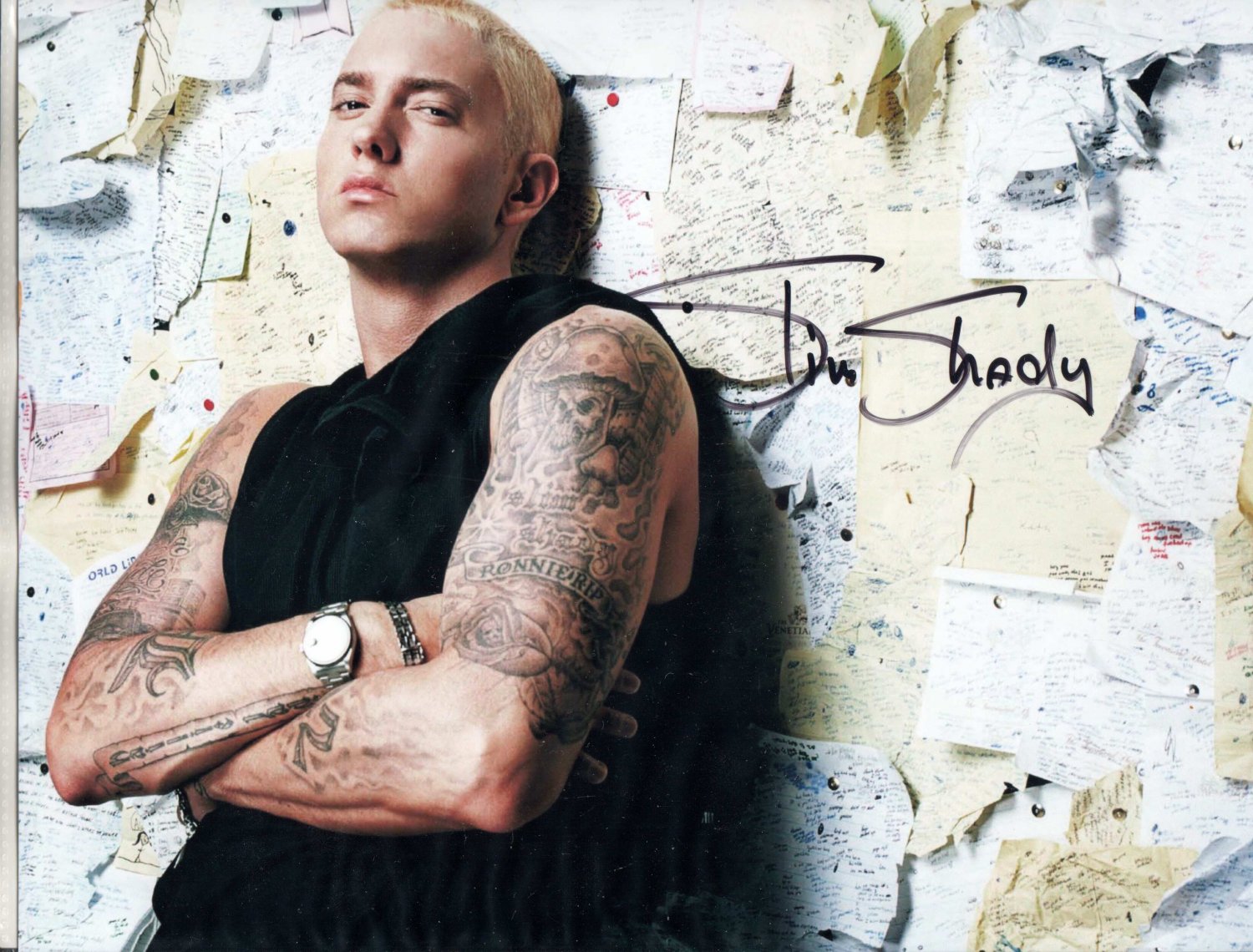 EMINEM - WILD RAPPER - HAND SIGNED AUTOGRAPHED PHOTO WITH COA