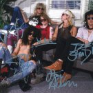 GUNS N' ROSES BAND - EARLY POSE HAND SIGNED AUTOGRAPHED PHOTO WITH COA